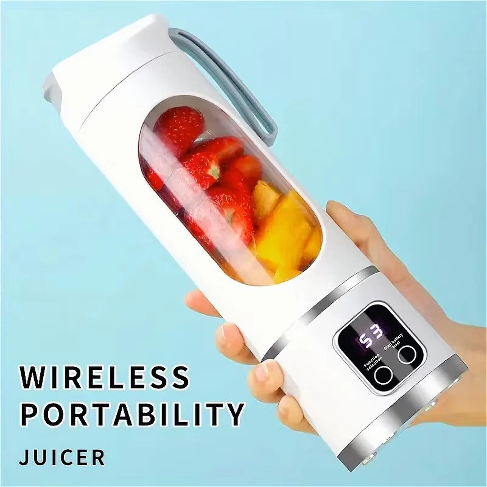 

New Portable USB Rechargeable Juicer Cup Multifunctional Fruit Mixer for Student Home Travel one size білий