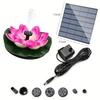 Floating Outdoor Solar Lotus Fountain for Pool or Garden