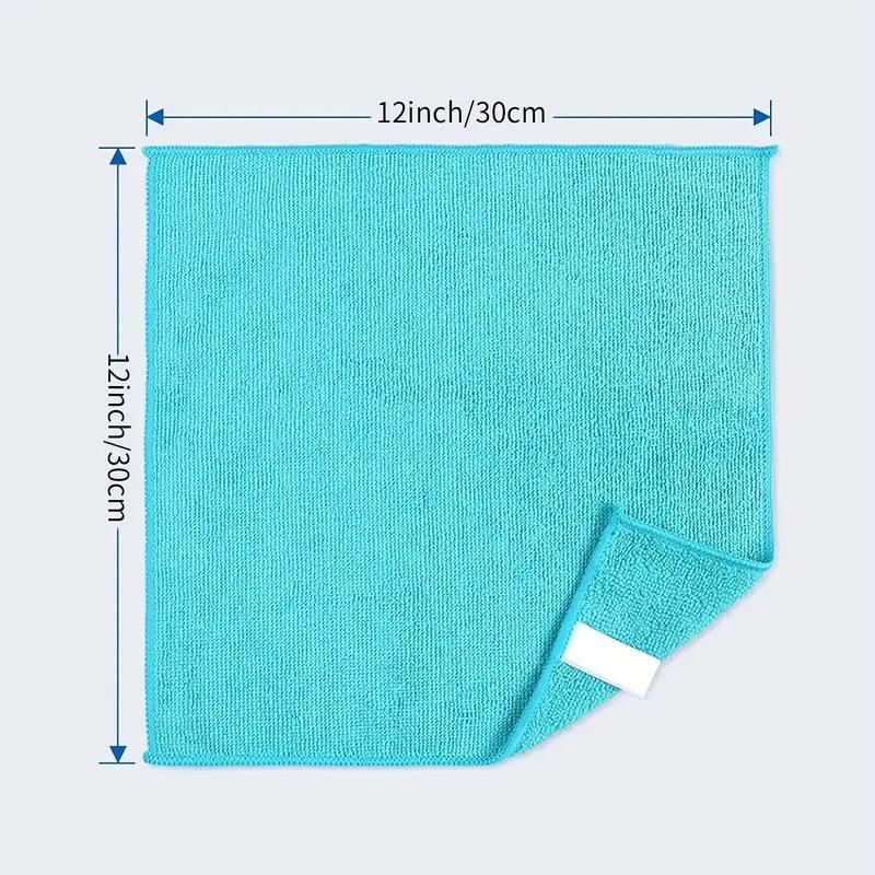 1pc 30*30cm Water Absorbent Towel Housewares Microfiber Cleaning Cloths for Cars Red Yellow Blue Towel Kitchen Dishwashing Cloth