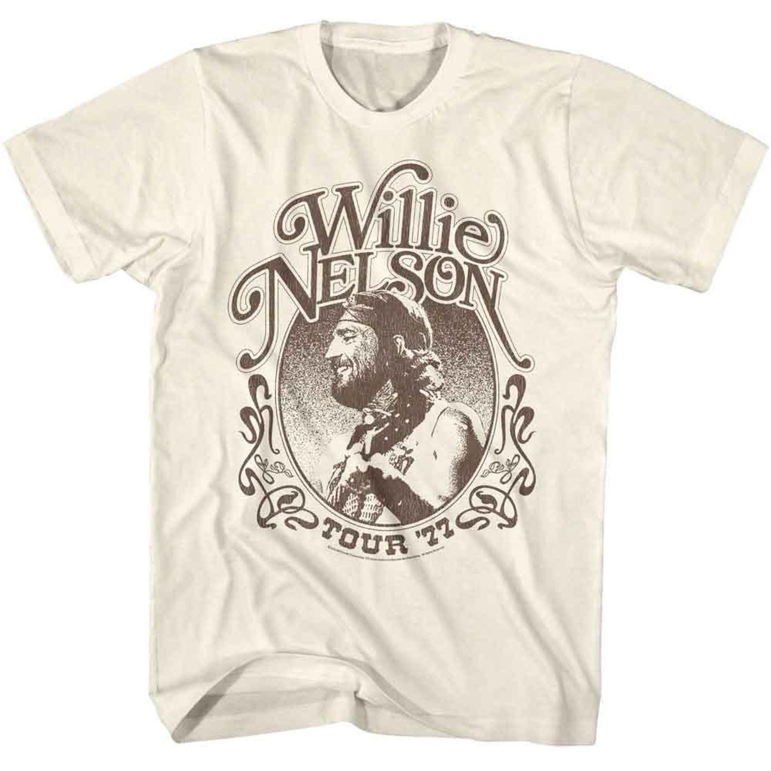 Willie Nelson Tour 1977 Natural T-Shirt L