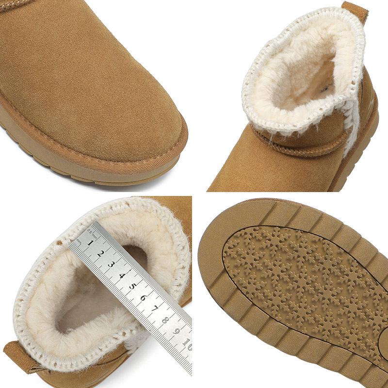 Snow cotton boots thick-soled snow boots women's boots winter new velvet thickened warm versatile casual cotton shoes women