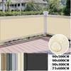 Balcony Privacy Shade Cloth Waterproof Fence Sunshade Netting 95% UV Protection for Garden Shelter Deck Porch Railing Pool Decor