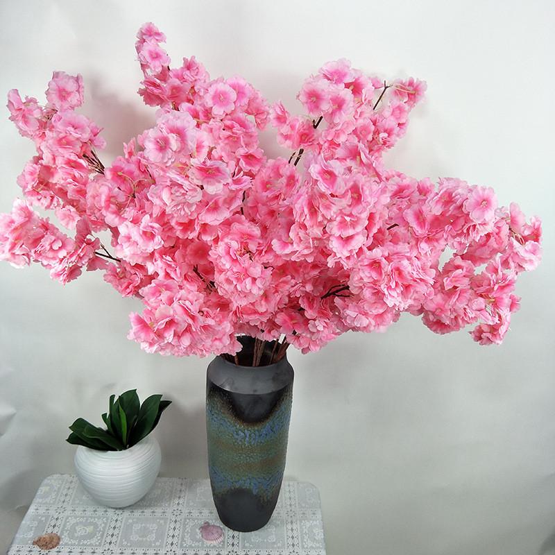 Cherry Blossom Artificial Stems Floral Arrangement Decoration Props Photography