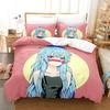 Girls Anime Shy Bedding Set Duvet Cover Bed Set Quilt Cover Pillowcase Comforter King Queen Size Boys Adult Bedding Set