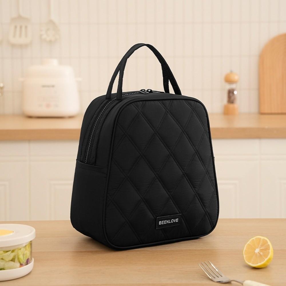 Fashion Simple Large Capacity Lunch Bag Reusable Food Drink Storage Insulated Storage Box Waterproof Travel Tote Carry