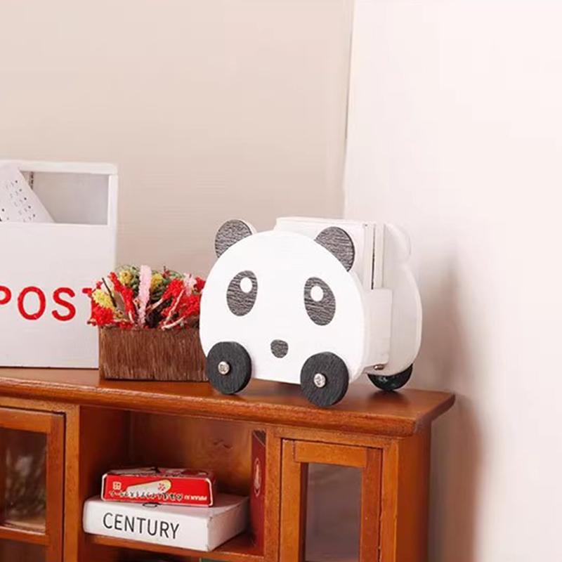 Miniature 12 Min Animal Storage Cart Storage Frame Basket Mini House Decoration Ob11