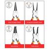 4Pcs Snap Rings Pliers Double Purpose Circlip Pliers Carbon Steel Removing Reassembling Hand Tool for Internal