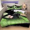 3-teiliges Nova-Futuristic-Warrior-Kostüm-Heimdekorations-Bettwäscheset – Universelles Dreiteiler-Set für Schlafzimmer, Gästezimmer, Wohnzimmer, Hotel – Perfekt für