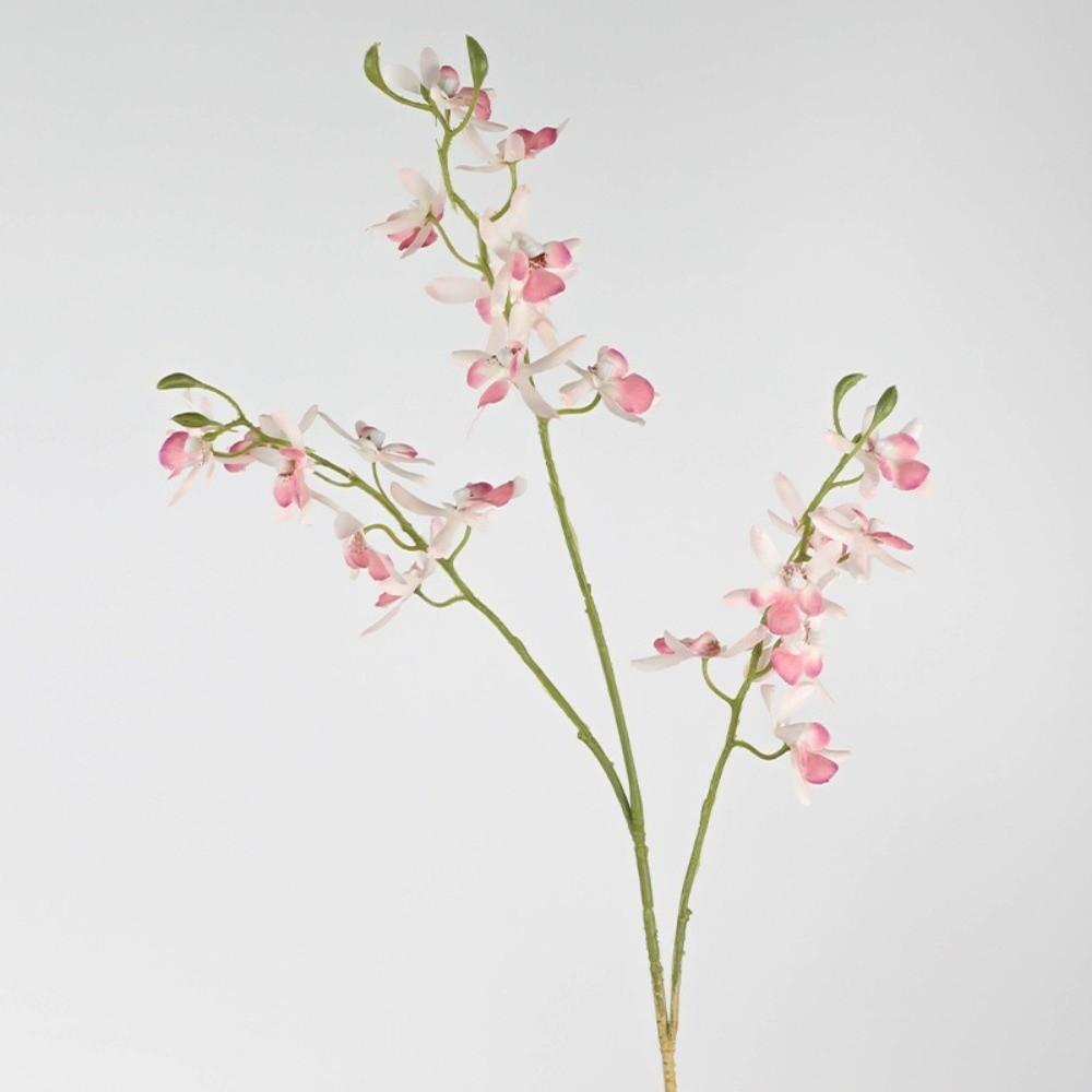73cm Faux Butterfly Orchid 3 Fork Simulation Flower Real Touch Artificial Orchid Plant  Party