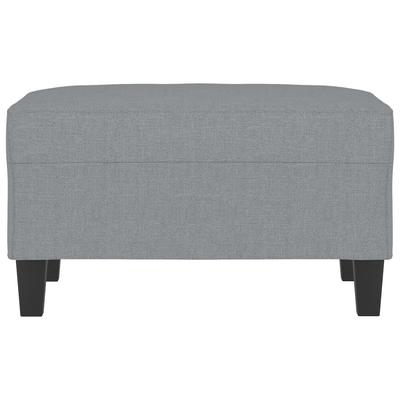 Footstool Light Grey 70x55x41 Cm Fabric