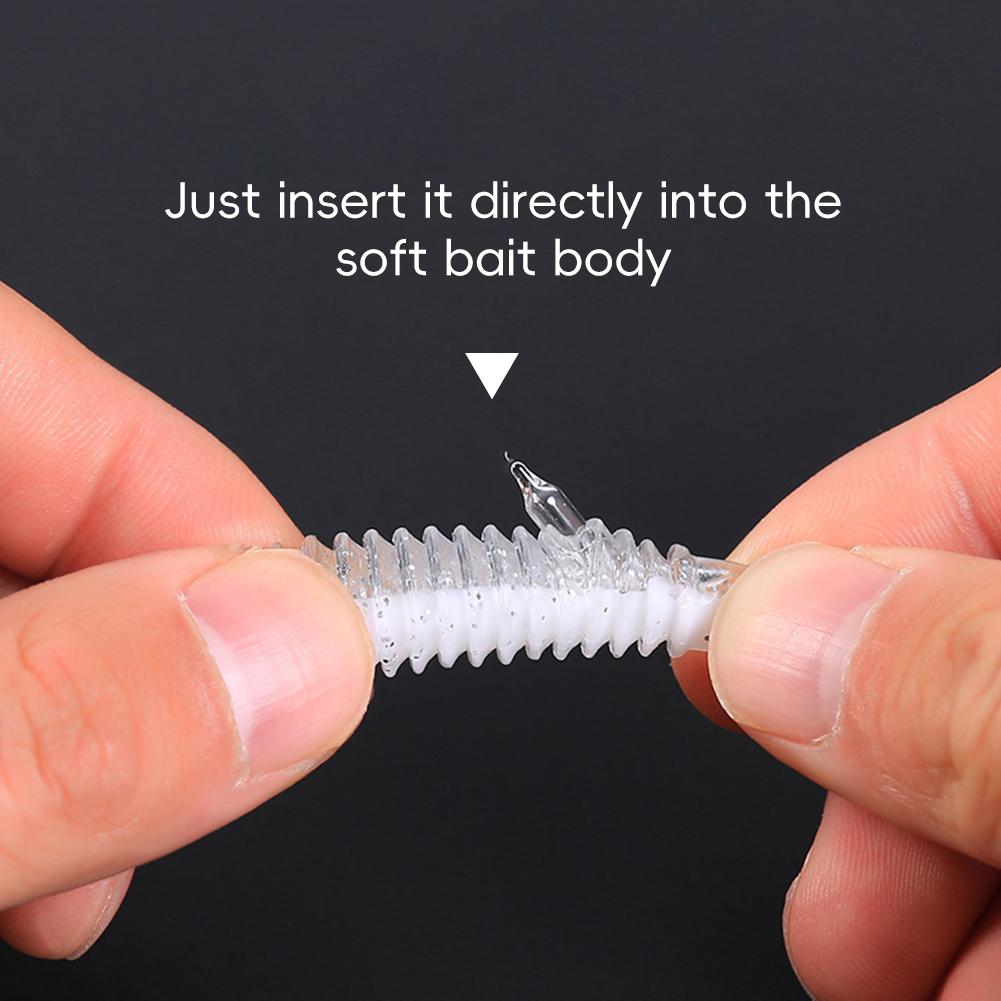 10PCS Lure Soft Bait Rattles With Glass Beads Attract Fish Noise Maker Fishing Supplies