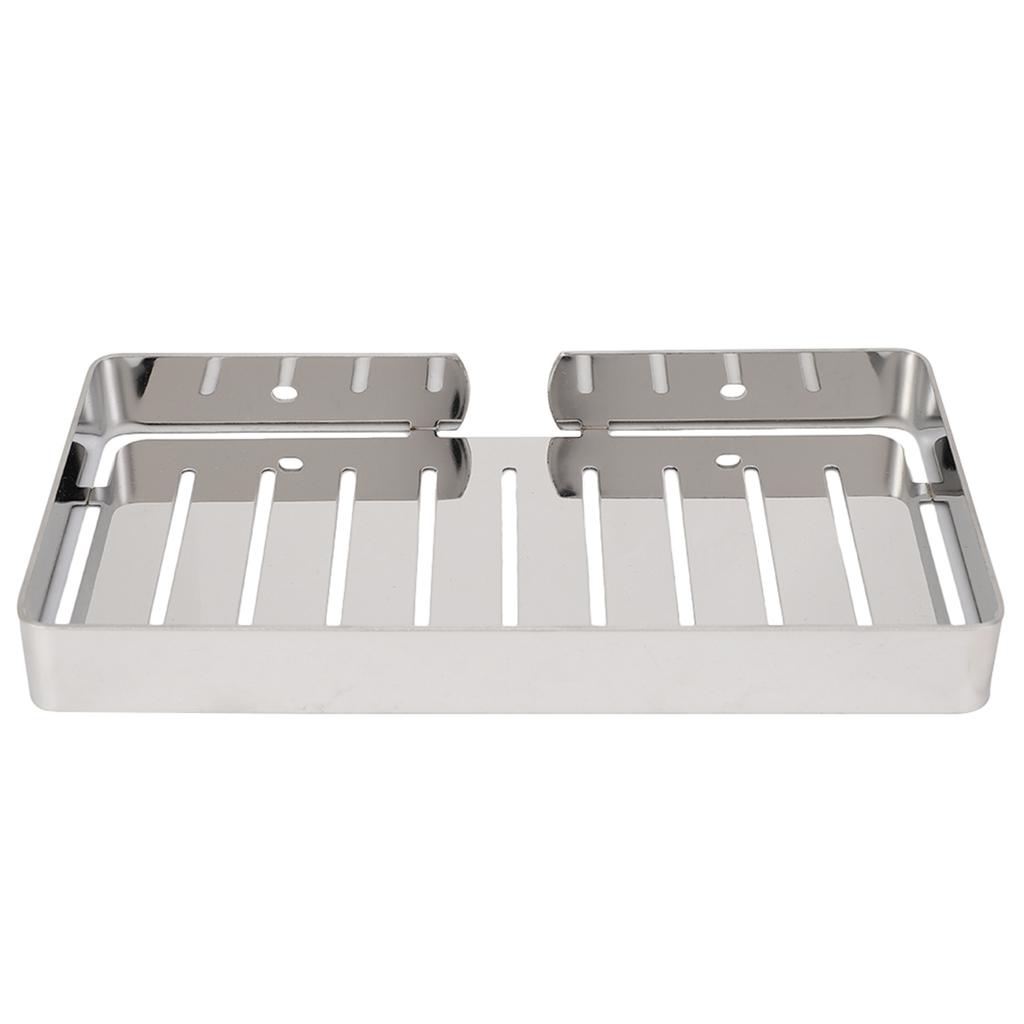 Wall Mount Stainless Steel Soap Holder Drain Rack Shelf for Bathroom Kitchen