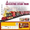 Christmas Train Set Electric Train Toys with Sound Light Easy Assembly Railway Tracks