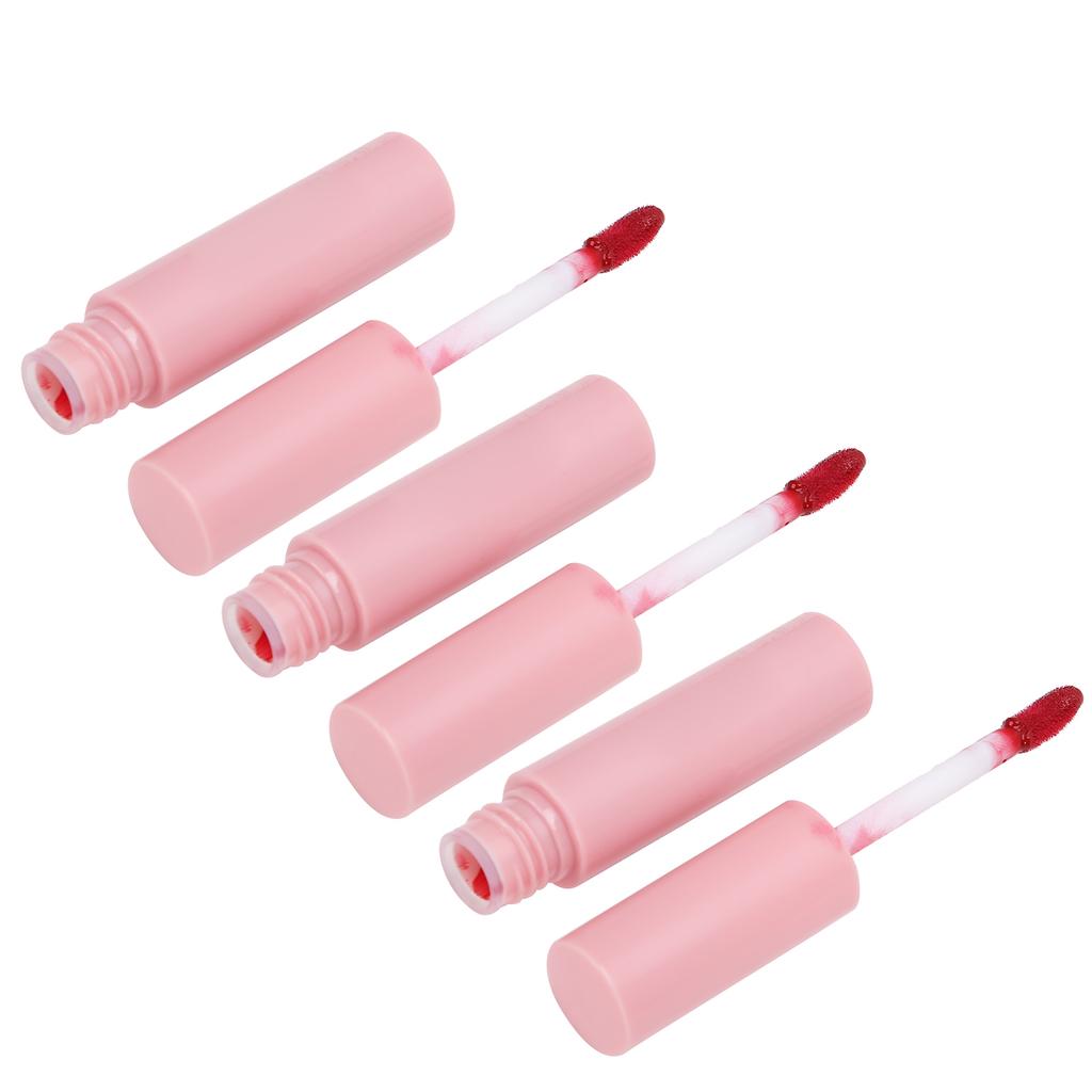 3pcs Dual Use Long Lasting Matte Lip Gloss Matte Waterproof Lip Glaze Makeup Tool PF M01(#204 )