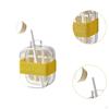 Ice Cube Tray Flexible Nonslip Kitchen Gadgets Mold for Tea Cocktail Bar White 800ml