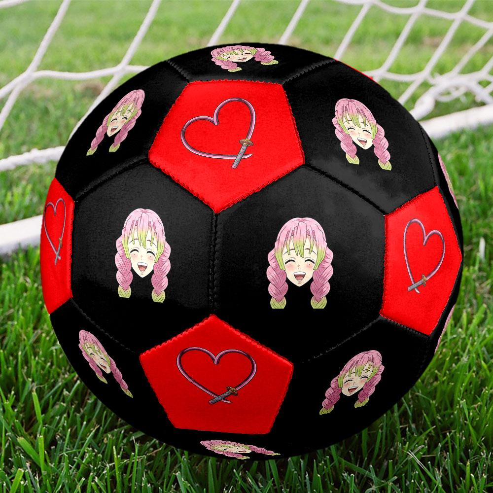 1pc Demon Slayer Kimetsu no Yaiba Soccer Ball Size 5 Indoor Soccer Ball Fashion Colorful Backyard Game - Great For Sports Fans Gift HE18