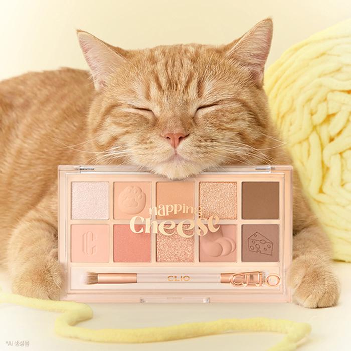 CLIO Pro Oogschaduw Palet | Napping Cheese, Scoop of Shade Napping Cheese beige