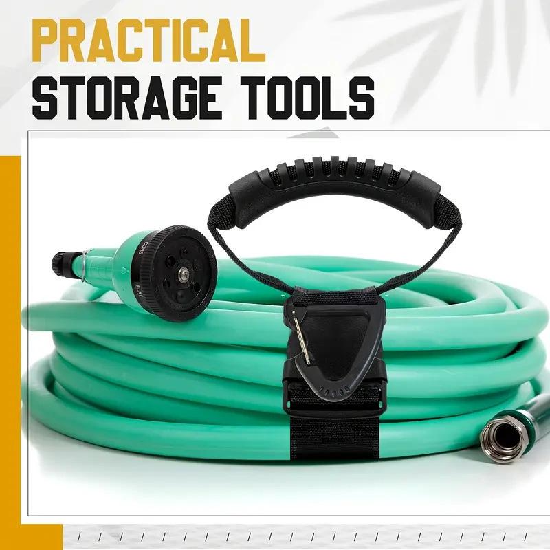 Storage Strap Heavy-Duty Hook Holder With Adjustable Buckle Nylon Heavy Cord Storage Straps Wire Management