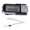 3D Pedometer for Walking LCD 30 Days Memory Step Tracker Calorie Counter with Clamp and Strap for Men Women