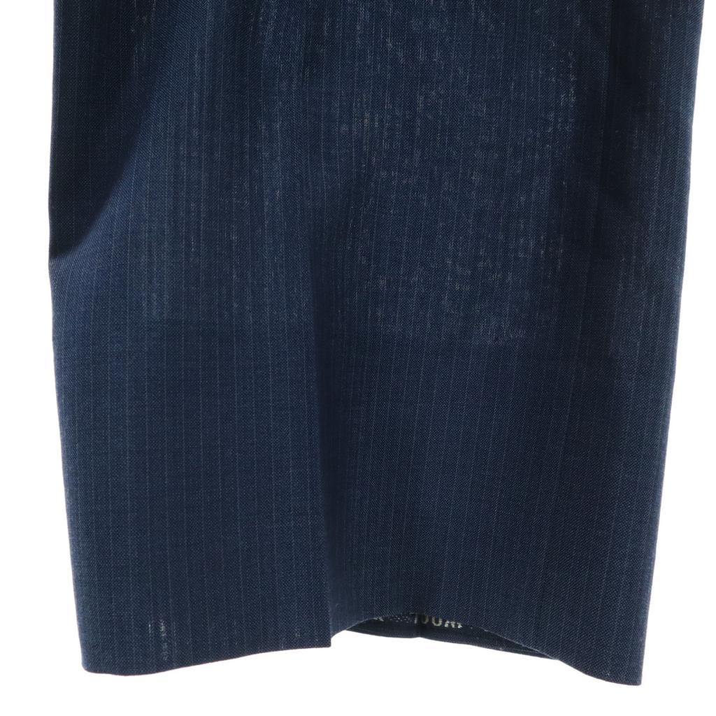 British American Striped Pattern suit Setup 96A6 Navy Men's Used