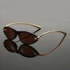 European American Fashion Cat Eye Oval Knot Uv400 Sunglasses