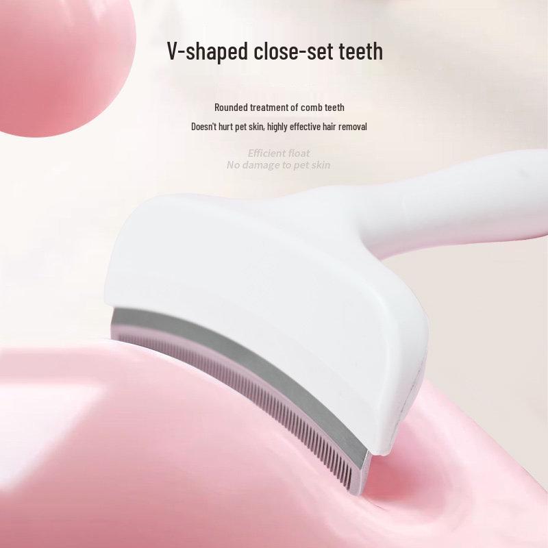 Pet Grooming De-shedding and Detangling Tool for Cats and Dogs