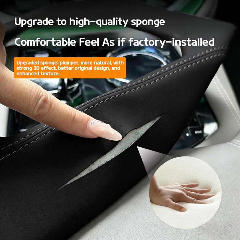 For BMW X3 G45 2025 Interior Accessories Gear Shift Panel Cover Soft Sponge Protection Trim Sticker Decals Mods