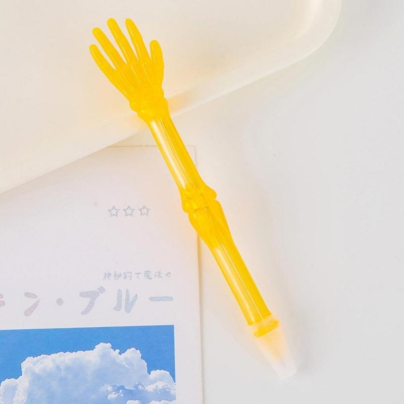 1Pc Creative Finger Bones Ballpoint Pen  Rock Paper Scissors Ball Pens Stationery Office School Supply Novelty Funny