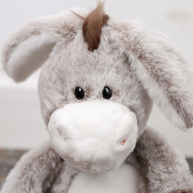 25/32Cm Soft Plush Donkey Toys Cuddly Long Ear Donkeys Fluffy Stuffed Animal For Cuddling Accompany Sleeping Plush Toy Decor