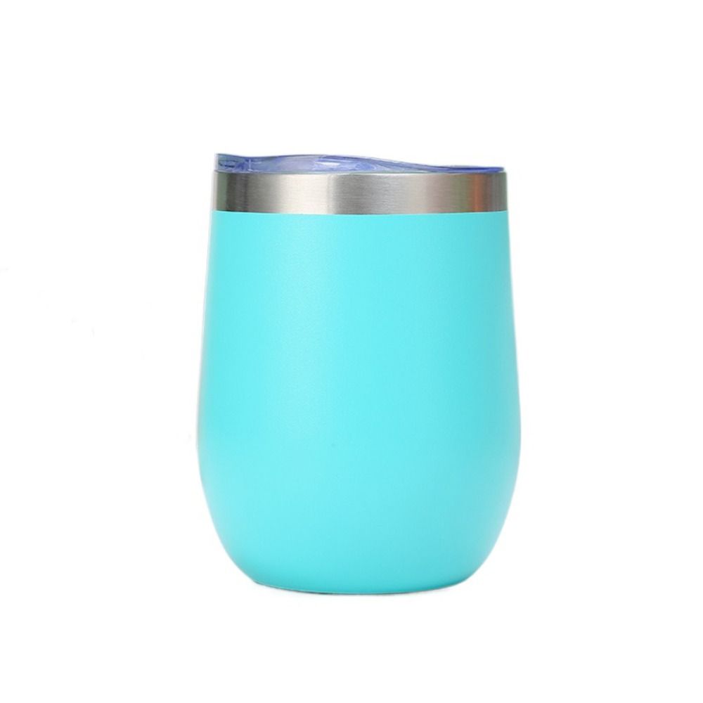 With Lid Insulated Cup 12oz Coffee Cup Travel Mug Stainless Steel Eggshell Cup Birthday Gift