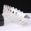 New Baroque Bridal Crown Round Multicolor Crown King Queen Birthday Party Alloy Hair Accessories