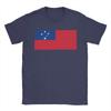 Samoa Flag T Shirts Unisexs Cotton Fashion TShirts Round Neck Tee Shirt Short Sleeve Clothes Printed