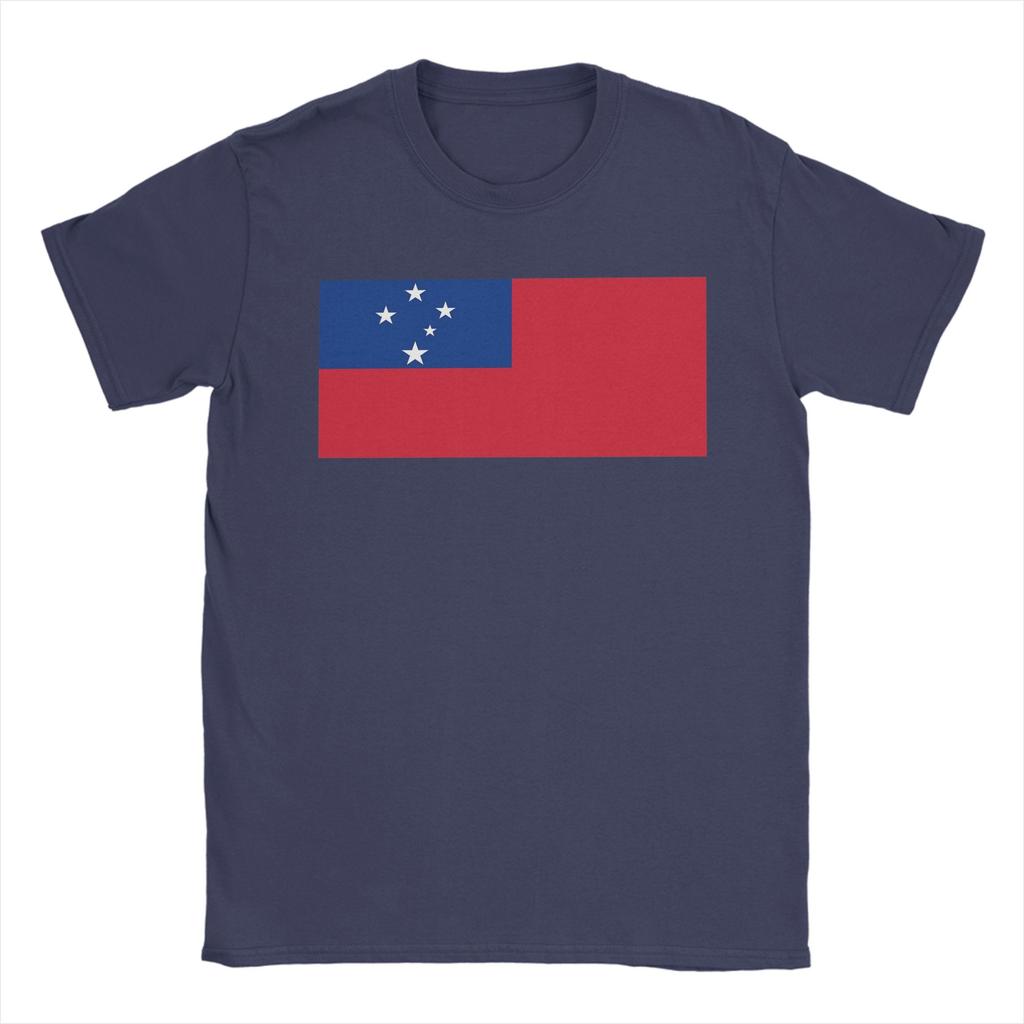 Samoa Flag T Shirts Unisexs Cotton Fashion TShirts Round Neck Tee Shirt Short Sleeve Clothes Printed