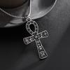Antiker Ägyptischer Edelstahl Ankh Auge des Horus Totem Anhänger Halskette Geeignet für Männer und Frauen Mode Amulett Geschenk