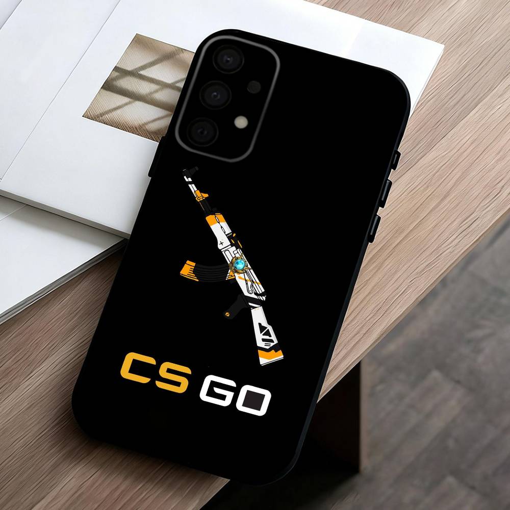 G-Game CS2 C-Counter S-S-Strikes Phone Case For Samsung Galaxy A73,A72,A71,A70,A53,A52,A51,Others Soft Black Cover