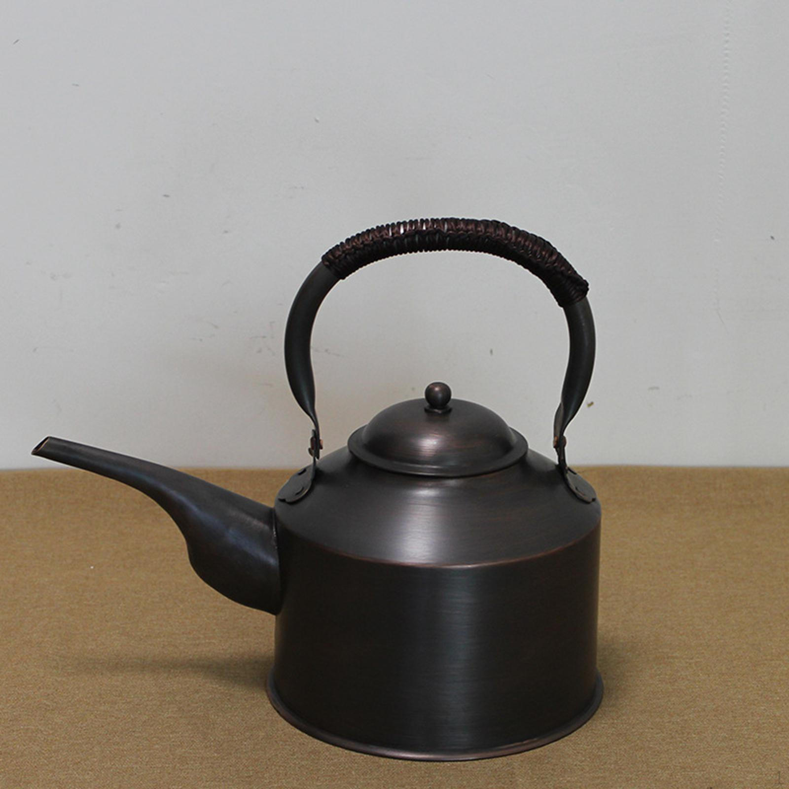 

Медный чайник для домашнего использования, большая емкость для кунг-фу, чайная одежда для ресторана 3L