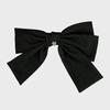 [Worn by Miyao Anna] Asymmetrical Big Ribbon Hairpin _ Black
