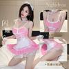 Sexy Cute Maid Dress Perspective Uniform Sexy Seduction Ribs Maid Hot Flirting Bed