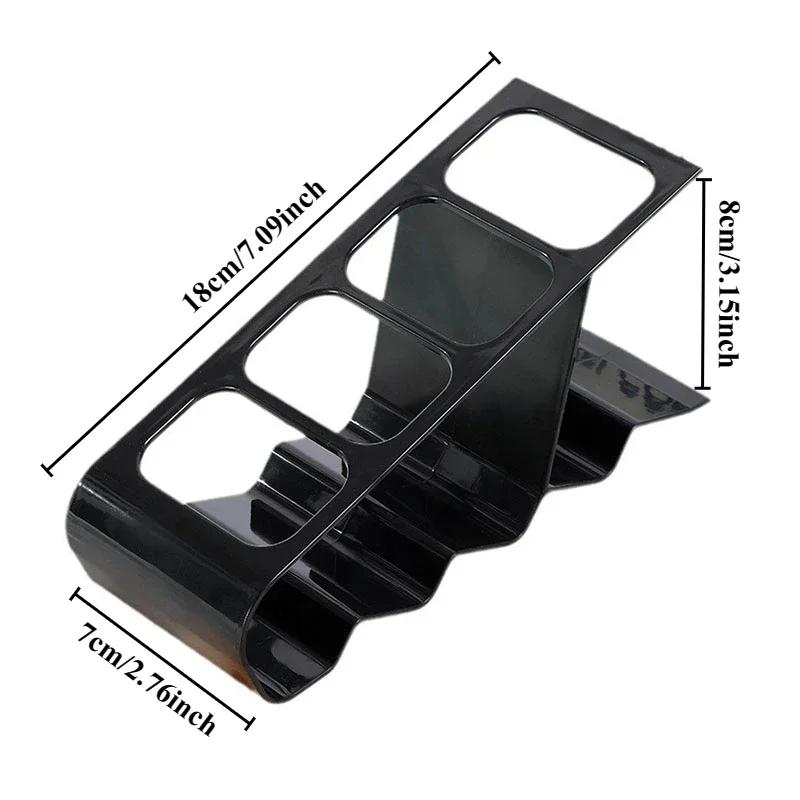 4-Sleuf Afstandsbediening Houder Duurzaam Plastic Bureau Organizer Ergonomisch Ruimtebesparend voor TV Thuis Kantoor Multifunctioneel Opbergrek