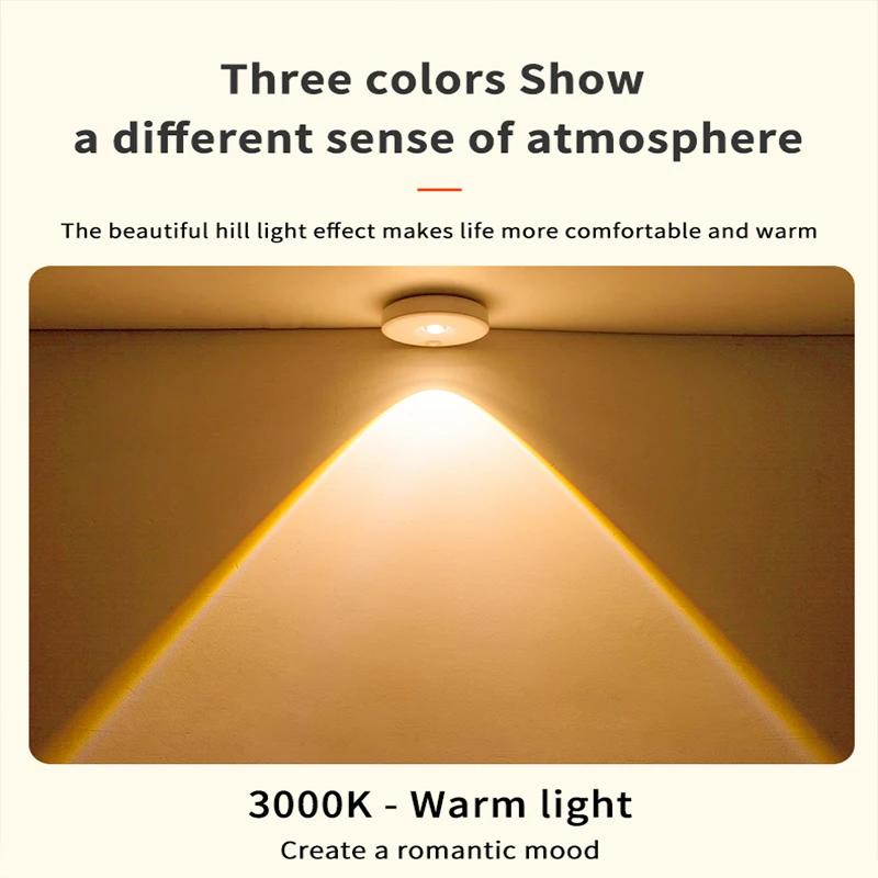 PIR Motion Sensor LED Under Cabinet Lamp Dimmable Rechargeable Night Light Stairs Closet Room Aisle Tube Bar Detector Bulb