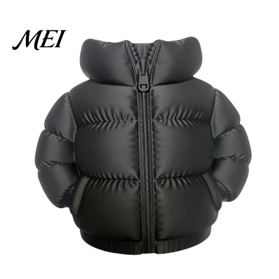 Pen Holder Puffer Jacket Shaped Cup, 3D Printed Desk Organizer, Creative And Pencil Coat for Makeup Brushes, Home Office Decor Classroom Organizer
