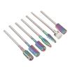 7pcs Drill Bits for Nails Tungsten Carbide Drill Bits Manicure Pedicure Remover Tools for Acrylic