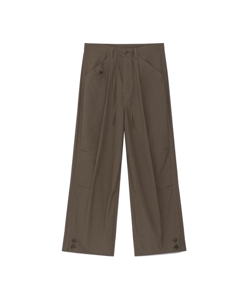 THE COLDEST MOMENT Tcm Hem Two Button Pants (Brown)