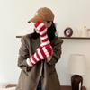 Cold Protection Striped Gloves Windproof Touchscreen Gloves Casual Warm Mittens  Winter