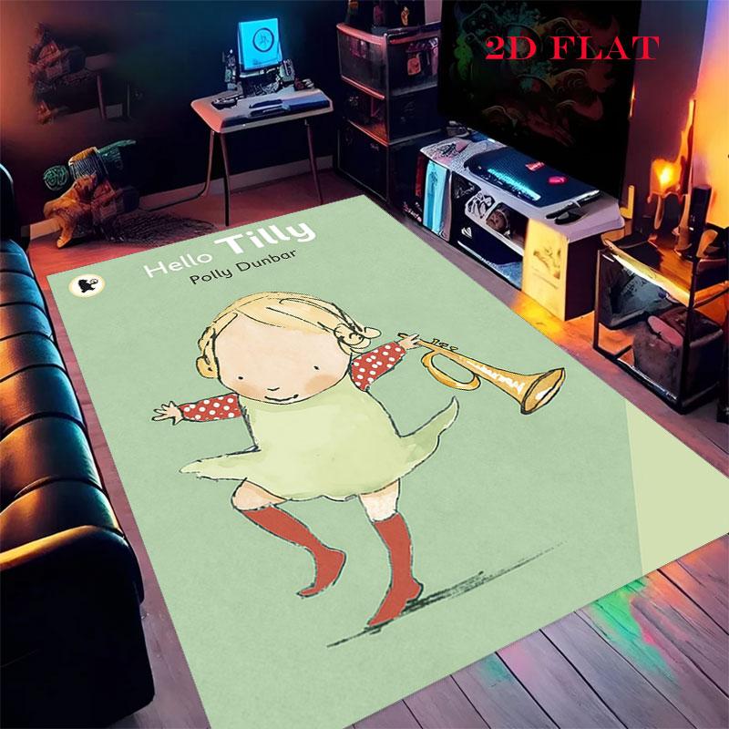 Tilly Friends Joy Carpet Rug for Living Room Bedroom Home Sofa Decoration,Kids play Nonslip Floor Mat