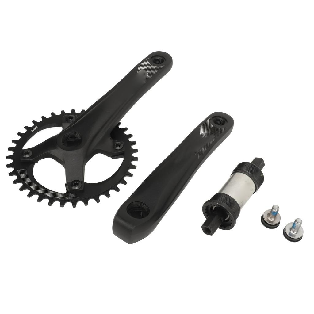 Bike Crankset Square 104BCD Crank 36T Chainring Sprocket Bottom Bracket Aluminum Alloy Bike Parts