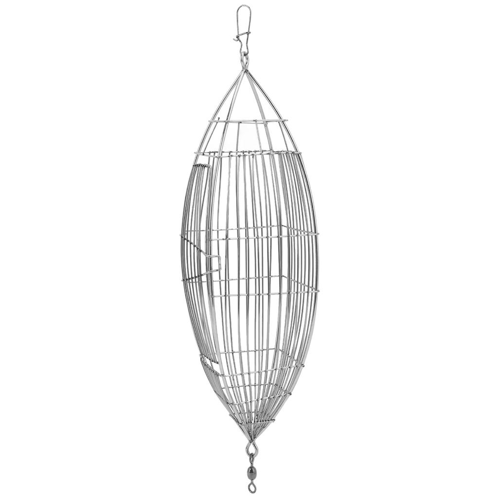 Fishing Bait Cage Stainless Steel Lure Cage Carp Fishing Trap Basket Feeder Holder for Shrimp Crab
