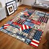 3D HD American Highway Sign Print Carpet Living Room Rug, Indoor Carpet for Bedroom Dining Room, Office Large Area Mat Gifts