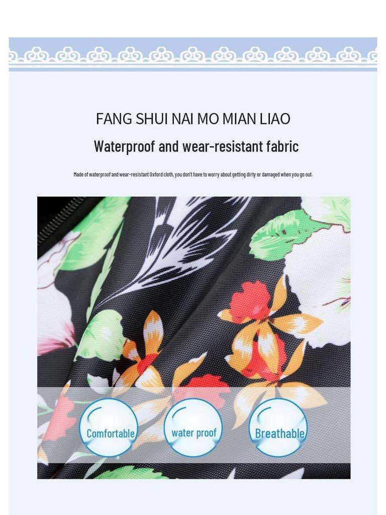 Junior High School Large Capacity Korean Style Printed Backpack for Girls