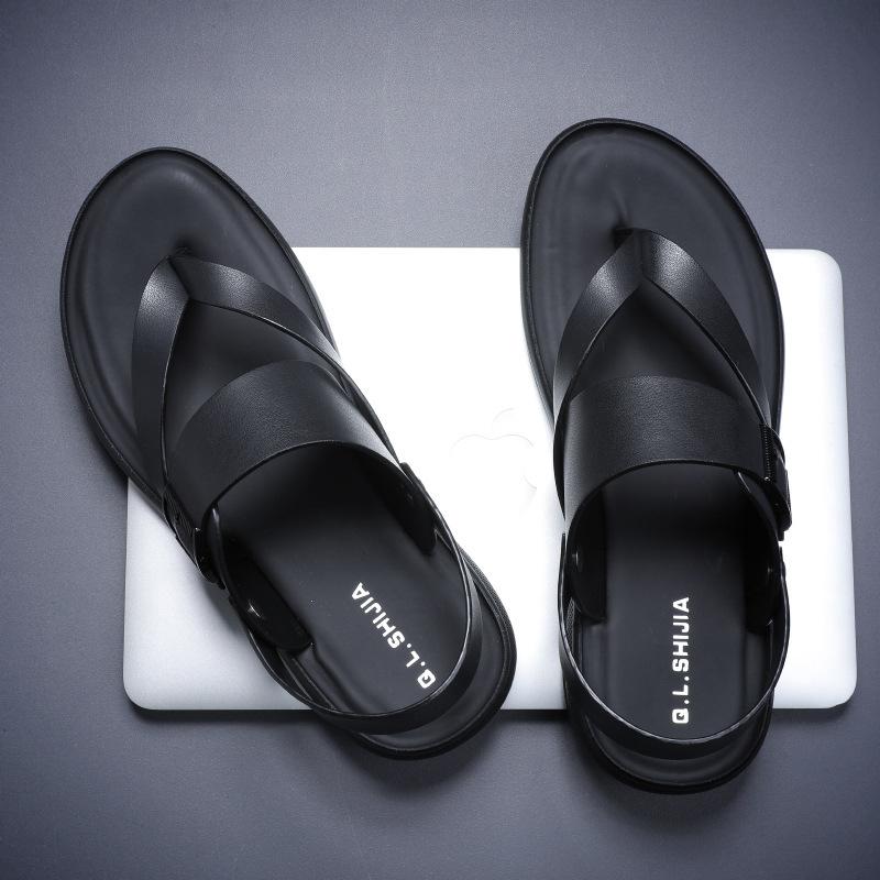 

Мужские сандалии 2024 лето новые повседневные для улицы для вождения двойного назначения мягкая подошва нескользящие пляжные шлепанцы с перемычкой 38